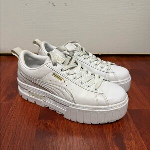 PUMA Women's White Platform Sneakers